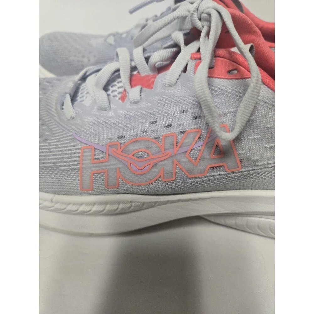 $140 Hoka Mach 6 Running Shoe (Women) Size 7.5 Gray Pink EUC - Picture 4 of 10